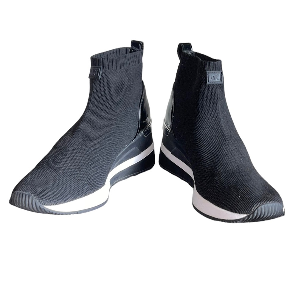 Michael Kors Skyler sock booty sneakers. Size 8 1/2.GUC - Picture 2 of 12